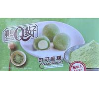 Gâteaux Mochi Japonais QMOCHI au goût cacao et Matcha 80g