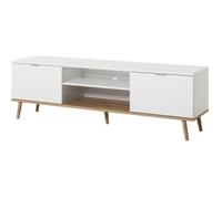 GÃTEBORG Meuble TV scandinave blanc - L 160 cm