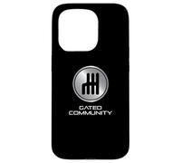 Gated Community Funny Car Enthusiast Boîte de Vitesses fermée Coque pour iPhone 15 Pro