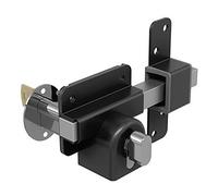 GateMate Serrure de portail à longue portée 1490106, profil européen pour abris de jardin, portails et portes de garage, clés extérieures et intérieures, en acier inoxydable 316, pour portails et