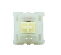 GATERON KS-3X1 Milky Pro Série de commutateurs EL à trou traversant 5 broches, compatible avec clavier mécanique MX (110, jaune (tactile lourd))