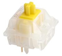 GATERON KS-3X1 V2 Milky Yellow Pro Pre-lubed 5 Pin Linear Keyboard for MX Gaming Mechanical Keyboard (90 Pcs, Milky Yellow Pro)