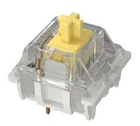 GATERON KS-9 Lot de 35 commutateurs de clavier linéaires à LED RVB 3 broches compatibles avec clavier mécanique MX Jaune