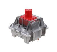 Gateron KS-9 Switchs Mécaniques pour Clavier de Jeux MX - 45g Force, Linéaire, Montage sur Plaque | Interrupteurs SMD 3 Pin RGB pour Clavier Rétro-éclairé (65 PCS, Red)