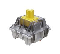 Gateron KS-9 Switchs Mécaniques pour Clavier de Jeux MX - 50g Force, Linéaire, Montage sur Plaque | Interrupteurs SMD 3 Pin RGB pour Clavier Rétro-éclairé (65 PCS, Yellow)