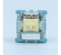 Gateron Lemon Seabreeze Commutateurs de clavier linéaires 45gf 5 broches SMD LED pré-lubrifiés d'usine pour clavier mécanique MX (35)