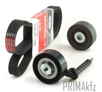 Gates 6PK2083 Courroie Trapézoïdiale + Tendeur de + Poulie Renvoi pour BMW E60