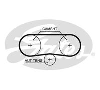 GATES Courroie Impôt-ceinture pour VW Golf V 1K1 1.4 16V 1J1 1.6 5K1 Seat Ibiza