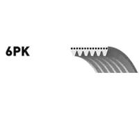 GATES Courroie Poly-V Courroie d'accessoire 6PK2100 pour FORD Maverick SUV (1N2)