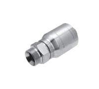 Gates Fluid Power 7100-19965-5 Raccord de tuyau, 10 G12mbspp Mega Crimp BSP parallèle, 60 deg Cône mâle, Straight