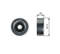 Galet enrouleur de courroie d'accessoire GATES DriveAlign™ T36418