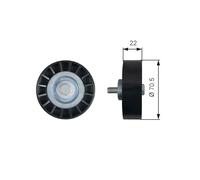 GATES Galet enrouleur de courroie d'accessoire Poulie renvoi T36607