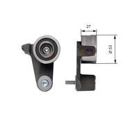 GATES Galet tendeur de courroie de distribution Poulie-tendeur T41165 27mm 53mm