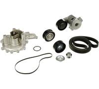 GATES KP16PK1640 Pompe à eau + kit de courroie d'accessoire avec pompe à eau avec gorges noir