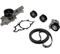 Gates Pompe à eau + kit de courroie d'accessoire KP26PK2260-1 à gorges noir