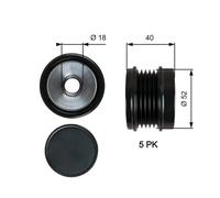GATES OAP7209 Poulie roue libre, alternateur pour MERCEDES-BENZ