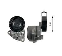 GATES Poulie tendeur de courroie d'accessoire Poulie tendeur T39217