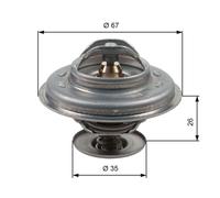 GATES TH11687G1 Thermostat, liqiuide de refroidissement pour BENTLEY,BMW,VOLVO