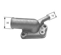GATES TH12087G1 Thermostat d'eau avec boîtier avec joints 87°C Compatible avec FIAT Uno 3/5 portes 146, 158 Tipo 3/5 portes 160 Tempra Berline 159 Tempra SW 159 Mille 3/5 portes 146, LANCIA DEDRA 835