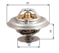 GATES TH14387G1 Thermostat, liqiuide de refroidissement pour AUDI,DAIMLER,JAGUAR