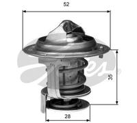 GATES TH29484G1 Thermostat, liqiuide de refroidissement pour DAIHATSU