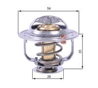 GATES TH43880G1 Thermostat, liqiuide de refroidissement pour CHEVROLET,DAEWOO,OP