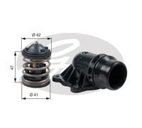 GATES Thermostat Liquide De Refroidissement 87°C Pour BMW X5 TH47487K2