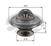 GATES Thermostat Refroidissement 87°C pour BMW 3er Cabriolet TH11687G1