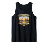 Gateway Arch National Park Alaska Nouveauté Graphique Souvenirs Débardeur