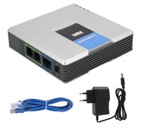 Gateway Passerelle VoIP Adaptateur Tlphonique Internet 2 Ports Protocole SIP V2 avec Cble Rseau pour Linksys PAP2T EU YYV