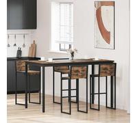 Gatherant Table à manger rectangulaire de qualité supérieure en bois avec pieds en métal pour salle à manger, cuisine et salon, 180 x 90 cm, design robuste, facile à nettoyer, idéale pour les repas