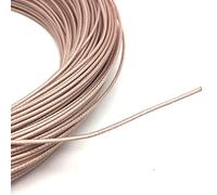 GatherTOOL 10/20/50/100/200 mètres Fils de câble de Chaleur RF RG178 câble coaxial rallonges de Puissance rallonge de Transmission de Signal Haute fréquence (Color : 100 Meters)