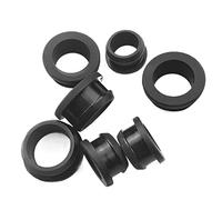 GatherTOOL 10 pièces/Ensemble Noir Silicone Caoutchouc Snap-on oeillet Bouchon bonde câble câblage protéger Douille 2-30mm (Size : A 11mm(Hole 8mm))