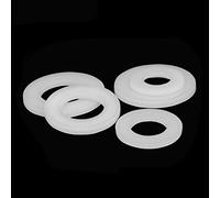 GatherTOOL 100pcs M1.5 m2 m2.5 m3 m4 Bague de Joint d'isolation d'espacement en Nylon Plastique Blanc/Noir (Inner Diameter : M1.5x3.6x1mm White)