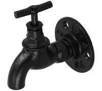 GATHINESS 1 Set Crochets Muraux pour Suspendre les Vêtements et Porte-serviettes en Fer Noir Robuste et Gain de Place Style Vintage pour Balcon et Salon