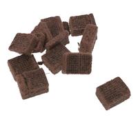 GATHINESS 10 Pièces Allume-feu d'urgence Cubes de Charbon de Bois Blocs Allume-feu pour Barbecue Extérieur Marron en Pin et Cire, Allumage Rapide, Combustion Prolongée, Compact pour Grill