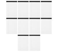 GATHINESS 10 Pièces Bloc-notes Juridique A5 Ligné à Pages Détachables pour | Papier Blanc, Format Poche, Écriture Fluide, Notes D’étude et Listes, 10 Blocs
