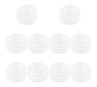 GATHINESS 10 Pièces Bouchon de Crosse de Hockey, Protège-extrémité Rond en Plastique PP Blanc, Embout de Bâton Robuste, Protège la Crosse des Dommages, pour Joueurs de Hockey