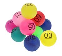 GATHINESS 10 Pièces Boules Loto Numérotées 1-10, Kit de Jeu Portable | Marquage Visible, Dix Pièces Incluses, Surface Arrondie sans Bavure, pour Bingo, Tirages et Collecte