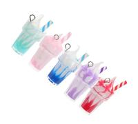 GATHINESS 10 Pièces Breloques en Résine Forme Tasse de Glace Soi-même pour Décoration Bijoux Boucle Suspendue, Design Unique et Délicat, pour Créations DIY