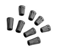 GATHINESS 10 Pièces Embouts Antidérapants en Caoutchouc pour Bâtons de | Protection Facile à Installer, Usage Extérieur, Lot de Quatre Pièces, pour Marcheurs Âgés