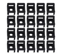 GATHINESS 100pièces Fixation pour Câble Nylon avec Embase Forme de Selle Support de Câble Robuste pour Organisation de Fils et Serre-câbles pour Usage Domestique et Bureau