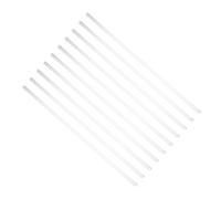 GATHINESS 10pcs Bâtonnets à Cocktail en Verre Extrémités Polies, Résistance la Chaleur, Forme Arrondie, pour Laboratoire de Chimie et Physique Réutilisable