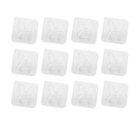 GATHINESS 12 Pièces Crochet Lapin en Acrylique Transparent | Installation Facile, Usage en Milieu Humide, Charge Robuste, Design Discret Invisible, pour Maison et Salle