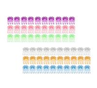 GATHINESS 120 Pièces Clips en Plastique de Fleur pour Orchidées, Support de Tige Robuste pour Jardinage, Fixation Légère Réduisant la Charge des Plantes