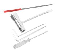 GATHINESS 14 Pièces Trousse D'outils pour Tronçonneuse avec liquet Améliorée, Acier et PP, Portable, Comprenant Tournevis, Lime et Clé Hexagonale pour Réglage Carburateur