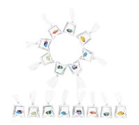 GATHINESS 16 Pièces Pendentif Paquet en Résine Transparente, Forme Poisson