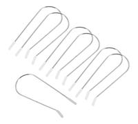 GATHINESS 16 Pièces Pinces à Mâchoires en Acier Inoxydable pour Bigoudis Chauffants, Maintien Sécurisé et Toucher Confortable, Clips Argentés pour Rouleaux Électriques
