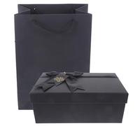 GATHINESS 1ensemble Boîte Cadeau Élégante Noir pour Parfum Lèvres avec Sacoche pour Mariage Saint-valentin Anniversaire