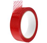 GATHINESS 1rouleau Ruban Adhésif Sécurité Tamper Evident Ruban Épais Résistant pour Protection Colis Scellage Anti-ouverture et Anti-falsification Rouge
